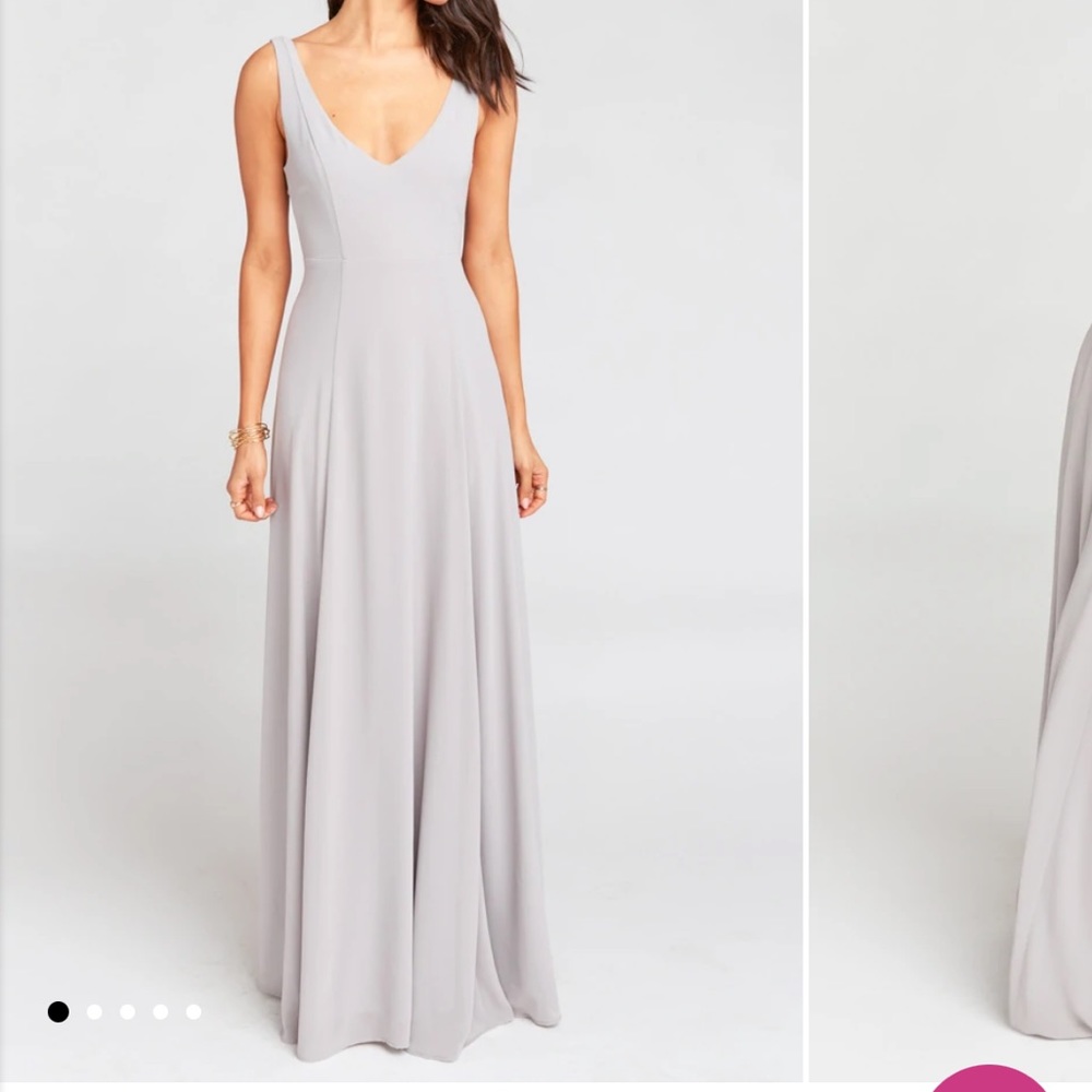 Show me your Mumu Jean Maxi wedding dress collection. Dove gray, small